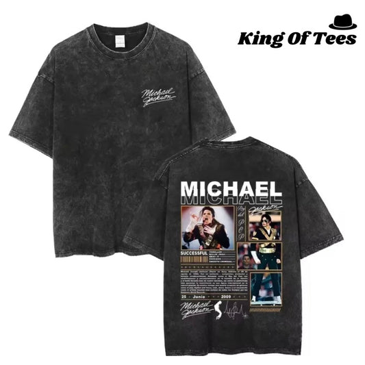MJ Magazine Layout Tribute Graphic T-Shirt