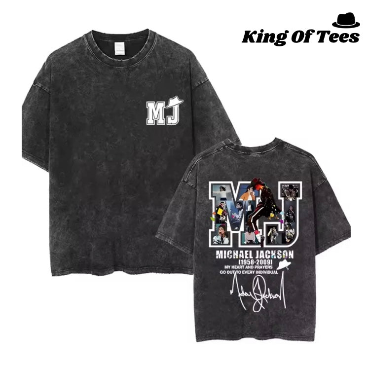 MJ Monogram Photo Fill Tribute Graphic T-Shirt